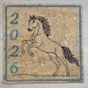 ITH | Untersetzer | steigends Pferd - oneline | 9.68 x 9.67 cm