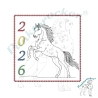 ITH | Untersetzer | steigends Pferd - oneline | 9.68 x 9.67 cm