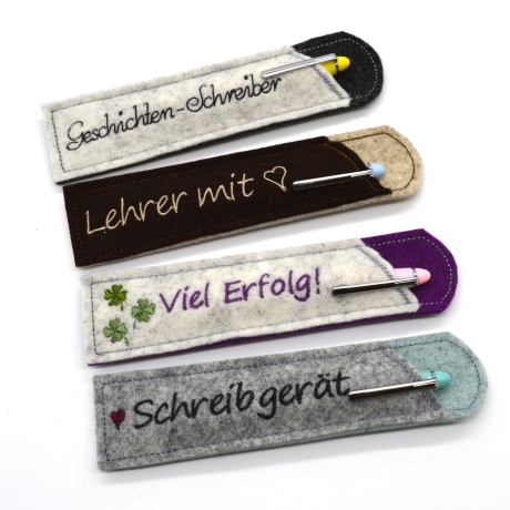 Stickdatei Etuis Stifteetui für Kugelschreiber 10 Varianten