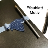 Buchverschluss Stifthalter für Kalender mit Blatt - quer