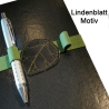 Buchverschluss Stifthalter für Kalender mit Blatt - quer