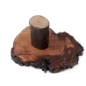 Räucherstäbchen-Halter aus Holzscheibe