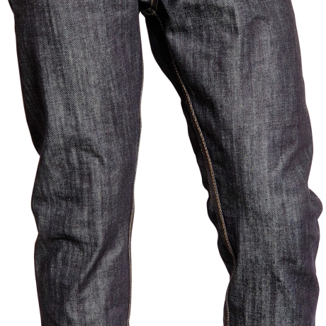 Herren Jeans ICONIC CUFF mit bernsteingelben Nähten 