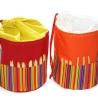 Projekttasche Handarbeitskorb Bobbeltasche - Streifen - Stricken