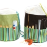 Projekttasche Handarbeitskorb Bobbeltasche - Streifen - Stricken
