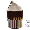 Projekttasche Handarbeitskorb Bobbeltasche - Streifen - Stricken
