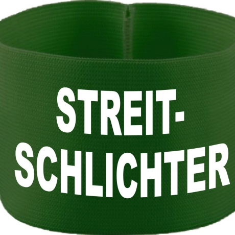 gummielastische Armbinde 10 cm bedruckt mit STREITSCHLICHTER
