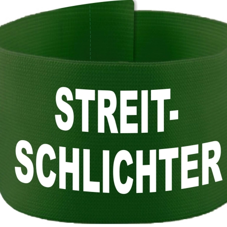 Klett-Armbinde 10 cm Höhe bedruckt mit STREITSCHLICHTER