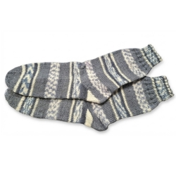 Stricksocken Gr. 40 handgestrickt Wollsocken Schurwolle/Polyamid