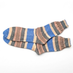 Stricksocken Gr. 42 handgestrickt Wollsocken Schurwolle/Polyamid