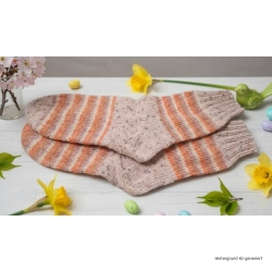 Stricksocken Gr. 37 handgestrickt Wollsocken Schurwolle/Polyamid