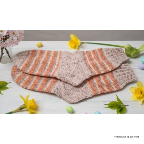 Stricksocken Gr. 37 handgestrickt Wollsocken Schurwolle/Polyamid