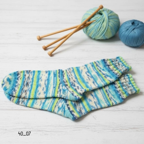 Stricksocken Gr. 40 handgestrickt Wollsocken Schurwolle/Polyamid