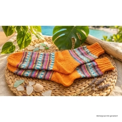 Stricksocken Gr. 41 handgestrickt Wollsocken Schurwolle/Polyamid