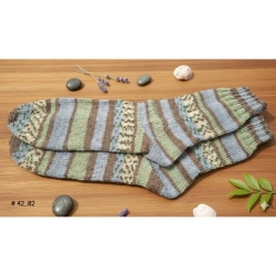 Stricksocken Gr. 42 handgestrickt Wollsocken Schurwolle/Polyamid