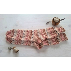 Stricksocken Gr. 44 handgestrickt Wollsocken Schurwolle/Polyamid