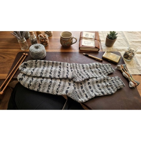 Wollsocken Gr. 46 handgestrickt Stricksocken Schurwolle