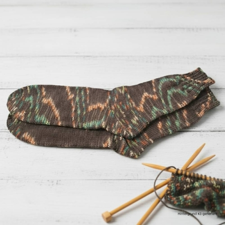 Wollsocken Gr. 46 handgestrickt Stricksocken Schurwolle