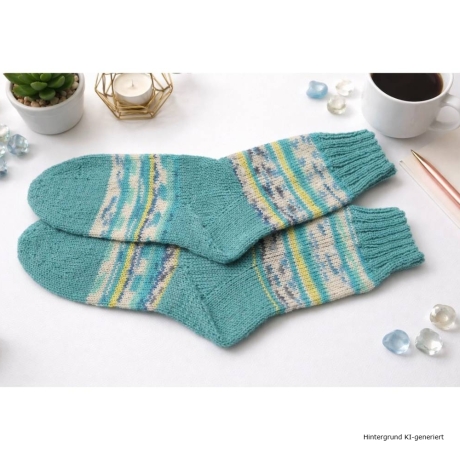 Stricksocken Gr. 38 handgestrickt Wollsocken Schurwolle/Polyamid