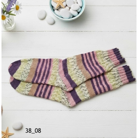 Stricksocken Gr. 38 handgestrickt Wollsocken Schurwolle/Polyamid