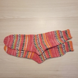 Stricksocken Gr. 39 handgestrickt Wollsocken Schurwolle/Polyamid