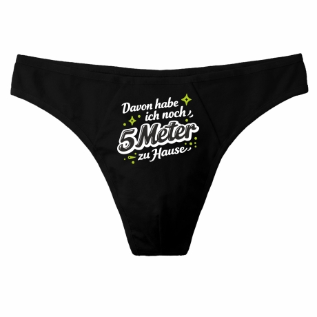 Herren String Tanga mit DAVON HABE ICH NOCH METER ZU HAUSE