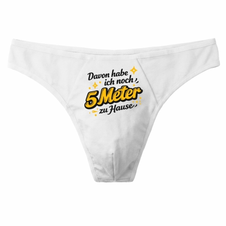 Herren String Tanga mit DAVON HABE ICH NOCH METER ZU HAUSE