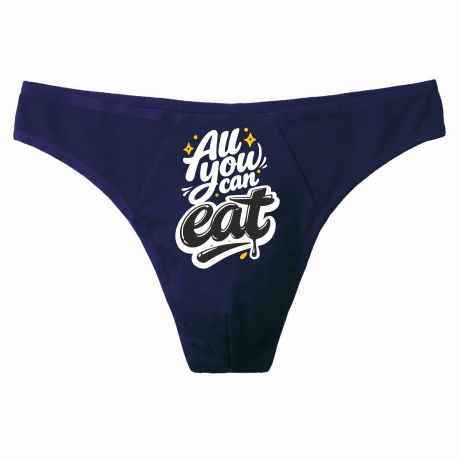 Herren String Tanga bedruckt mit ALL YOU CAN EAT