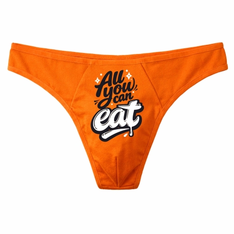 Herren String Tanga bedruckt mit ALL YOU CAN EAT