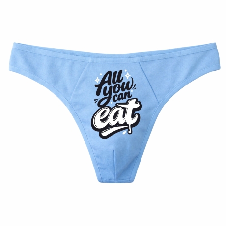 Herren String Tanga bedruckt mit ALL YOU CAN EAT
