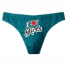 Herren String Tanga mit I LOVE GIRLS
