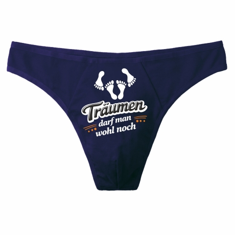Herren String Tanga mit TRÄUMEN DARF MAN JA WOHL NOCH