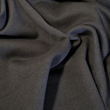 schwarzer Sweat 300 g/m² 194 cm breit Winter warm Bio-Baumwolle