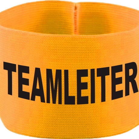 gummielastische Armbinde 10 cm bedruckt mit TEAMLEITER