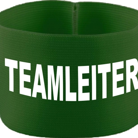 gummielastische Armbinde 10 cm bedruckt mit TEAMLEITER