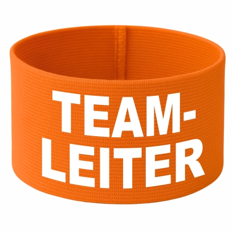 gummielastische Armbinde 10 cm bedruckt mit TEAMLEITER
