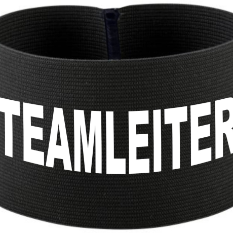 gummielastische Armbinde 10 cm bedruckt mit TEAMLEITER