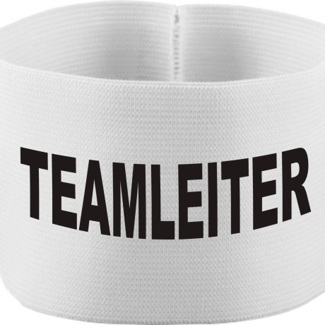 gummielastische Armbinde 10 cm bedruckt mit TEAMLEITER