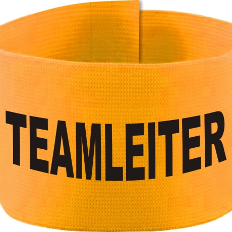 Klett-Armbinde 10 cm Höhe bedruckt mit TEAMLEITER