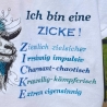 Ich bin eine Zicke - nur der Text - 17.52 x 15.83 cm