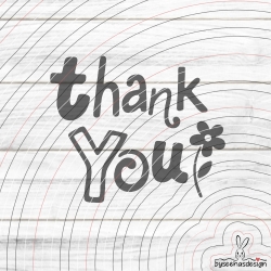 Thank You Plotterdatei SVG DXF