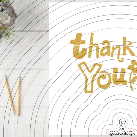 Thank You Plotterdatei SVG DXF