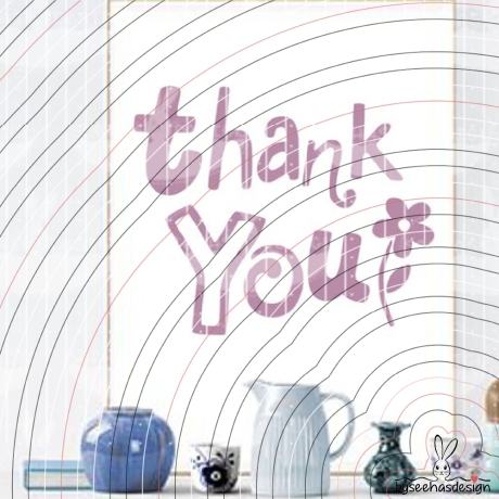 Thank You Plotterdatei SVG DXF