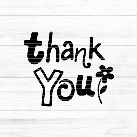 Thank You Plotterdatei SVG DXF FCM