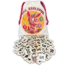 Eselspiel 2.0 Eckig + Volle Zahlen + 121 Teile Holz + Beutel - 