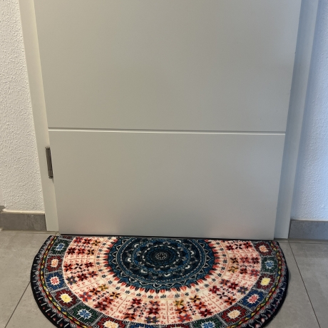 Boho Vintage Model Teppich Halbkreisförmig Room 80cm x 50cmx2cm
