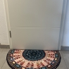 Boho Vintage Model Teppich Halbkreisförmig Room 80cm x 50cmx2cm