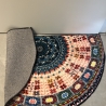 Boho Vintage Model Teppich Halbkreisförmig Room 80cm x 50cmx2cm