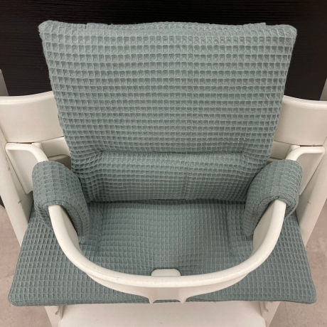 Tripp Trapp Sitzkissen Set Stokke Hochstuhl - Waffelpiqué Salbei