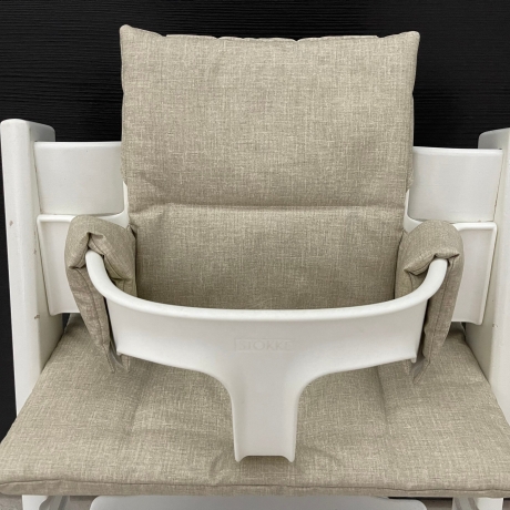 Abwaschbares Tripp Trapp Kissenset Stokke Hochstuhl-meliert beige